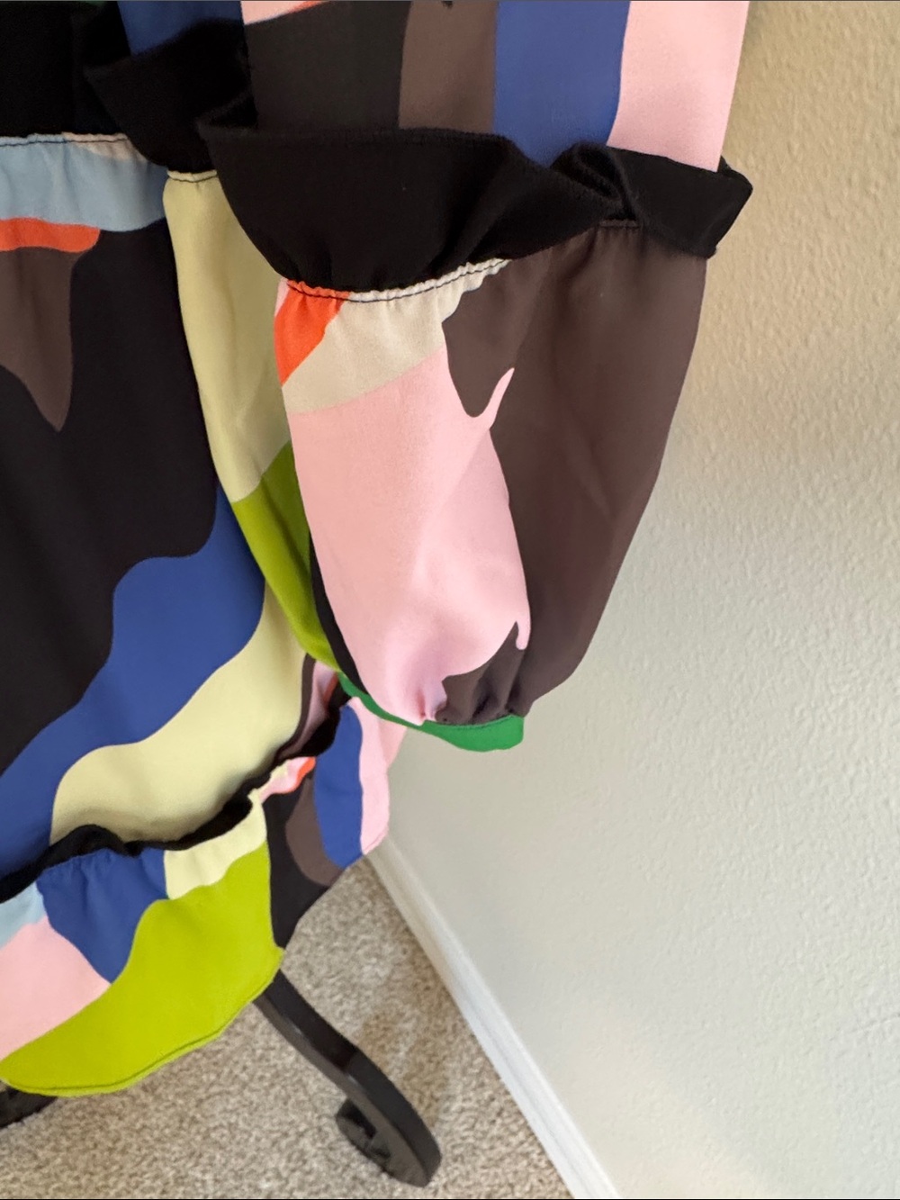 Crosby by Millie Burch Colorful Tiered Dress S - Picture 4 of 15